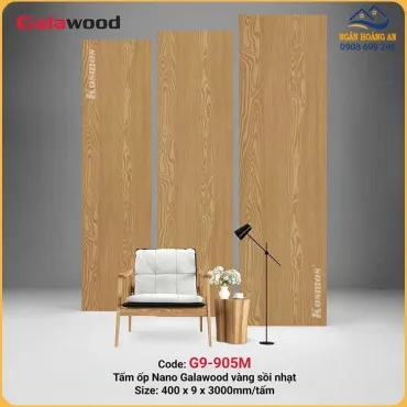 Tấm Ốp Tường Ốp Trần Nano Nhựa Vân Gỗ Galawood G9-905M