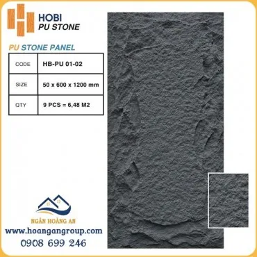 Tấm Ốp Tường PU Giả Đá Hobi Wood HB-PU01-02