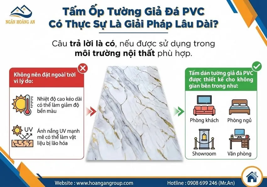 Tấm Ốp Tường Giả Đá PVC Có Thực Sự Là Giải Pháp Lâu Dài?