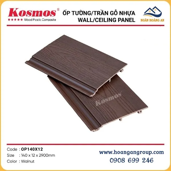 Tấm Ốp Gỗ Nhựa Ngoài Trời Kosmos Phủ ASA Tại Thủ Đức TPHCM
