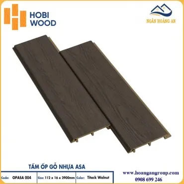 Tấm Ốp Gỗ Nhựa Ngoài Trời Hobi Wood Phủ ASA OPASA 004