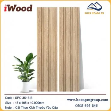 Tấm Ốp Tường Lam 3 Sóng Giả Vân Gỗ iWood 3S15-B