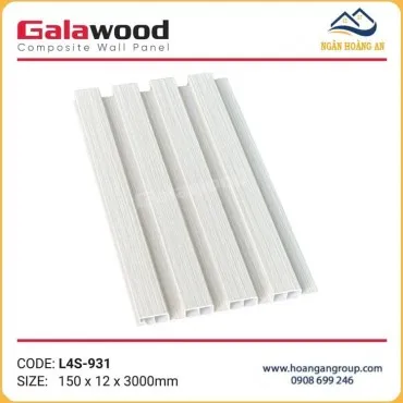 Tấm Ốp Tường Lam 4 Sóng Nhựa Giả Gỗ Galawood L4S-931
