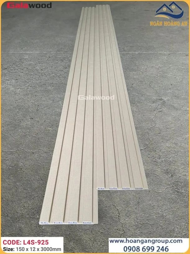 Tấm Ốp Tường Lam 4 Sóng Nhựa Giả Vân Vải Galawood L4S-925 Tấm Ốp Tường Lam 4 Sóng Nhựa Giả Vân Vải Galawood L4S-925