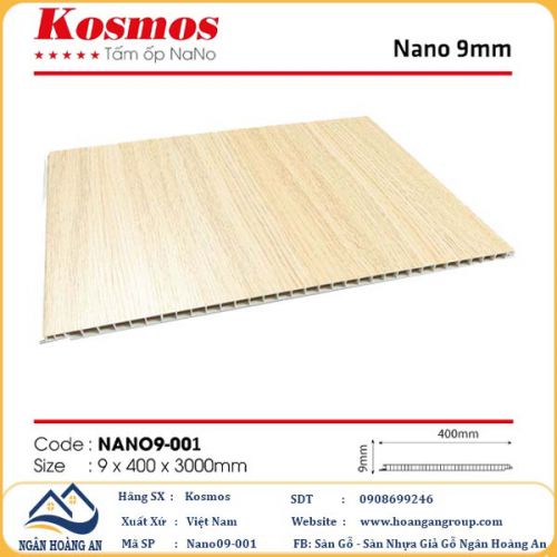 Tấm Ốp Tường Nano Kosmos Dày 9mm Nano09-001