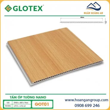 Tấm Nhựa Ốp Tường Nano Giả Gỗ Glotex GOT01