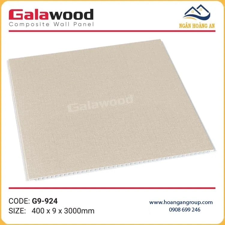 Tấm Ốp Tường Nano Nhựa Giả Vân Vải  Galawood G9-924