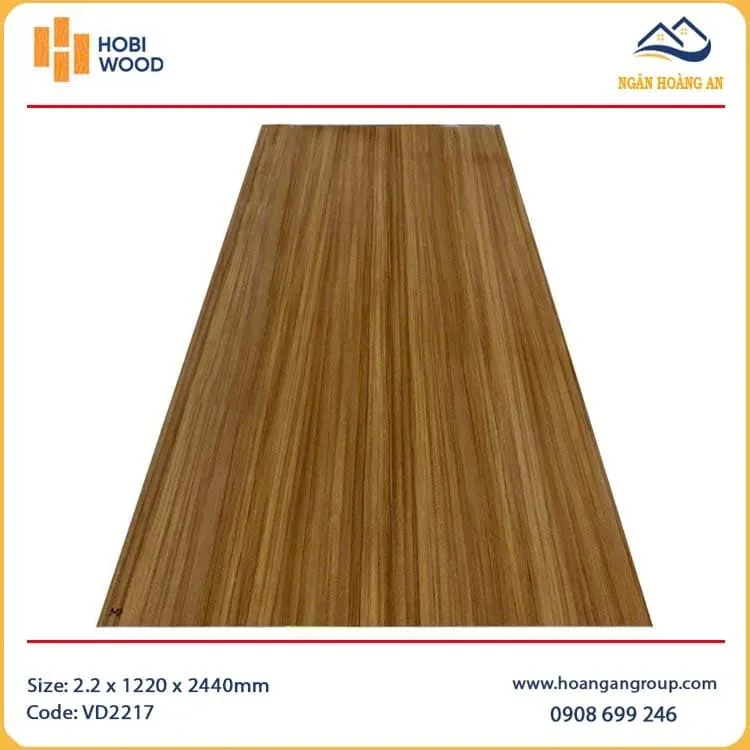 Tấm Ốp Tường Nhựa PVC Giả Vân Gỗ Hobiwood VD2217 Tấm Ốp Tường Nhựa PVC Giả Vân Gỗ Hobiwood VD2217
