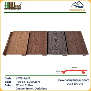 Tấm Ốp Tường Gỗ Nhựa Ngoài Trời Hwood HW148W21
