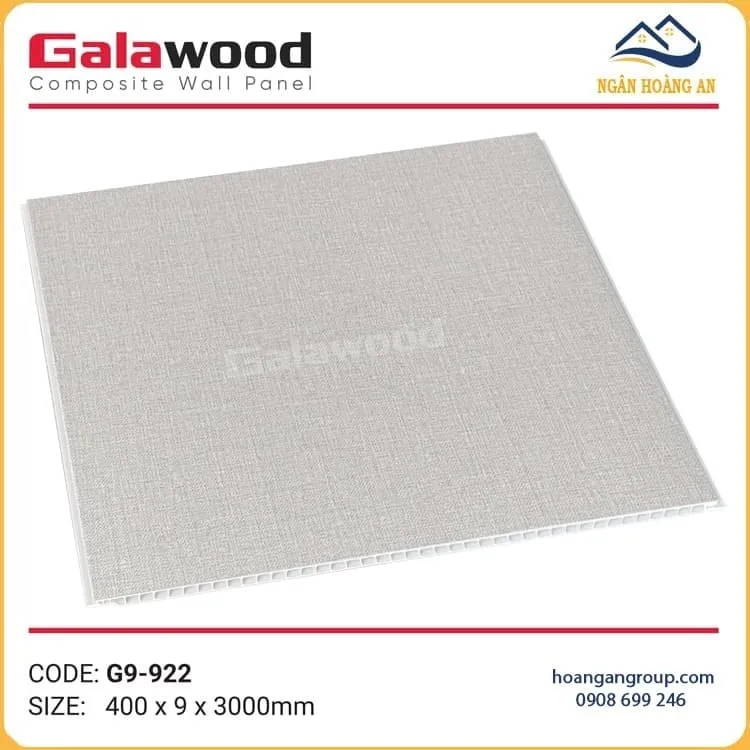 Tấm Ốp Tường Ốp Trần Nano Galawood Giả Vân Vải G9-922