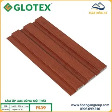 Tấm Ốp Tường Ốp Trần Nhựa Lam Sóng Giả Gỗ Glotex FS39