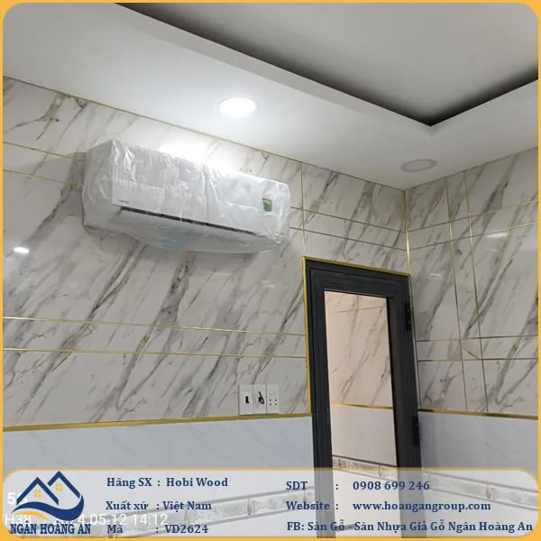 Ốp Tường PVC Giả Đá Hobi Wood VD2624 Tại Gò Vấp TPHCM