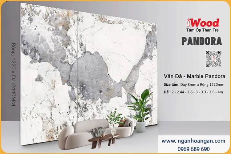 Tấm Ốp Tường Sợi Than Tre Đa Năng Pandora Iwood