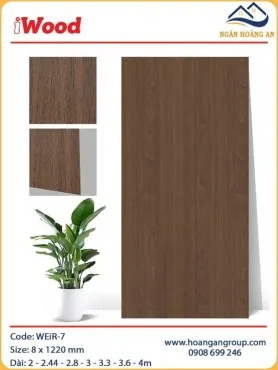 Tấm Ốp Tường Than Tre Giả Vân Gỗ iWood WEiR-7