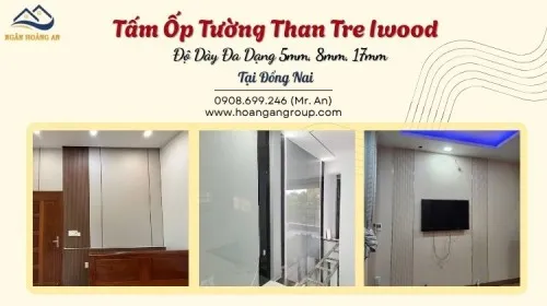 Tấm Ốp Tường Than Tre Iwood Độ Dày Đa Dạng 5mm, 8mm, 17mm Tại Đồng Nai