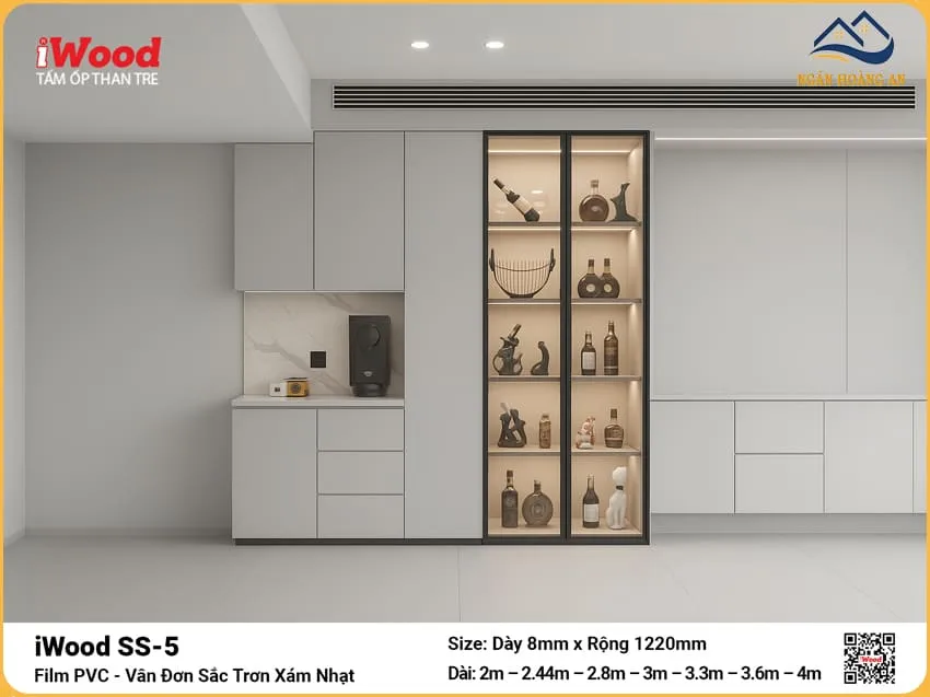 Tấm Ốp Tường Than Tre iWood SS-5 Độ Dày Đa Dạng