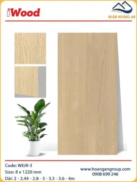 Tấm Ốp Tường Than Tre Vân Gỗ iWood WEiR-3