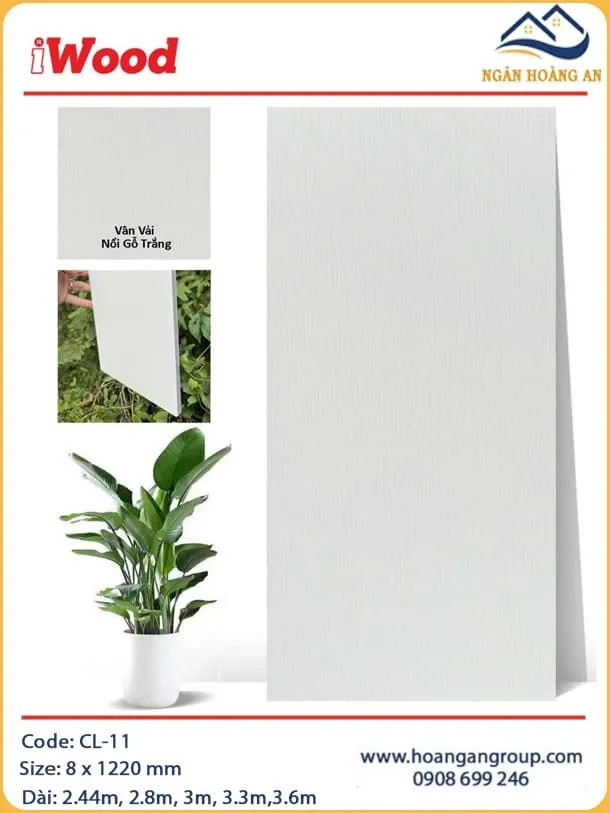 Tấm Ốp Tường Than Tre Vân Vải iWood CL-11 Cắt Theo Yêu Cầu Tấm Ốp Tường Than Tre Vân Vải iWood CL-11 Cắt Theo Yêu Cầu