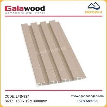 Tấm Ốp Tường Trần Lam 4 Sóng Giả Vân Vải Galawood L4S-924