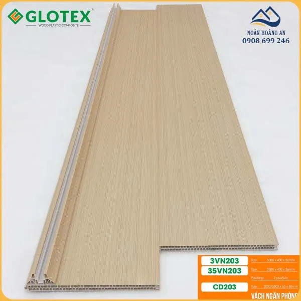 Tấm Vách Ngăn Phòng Khách Glotex VN203