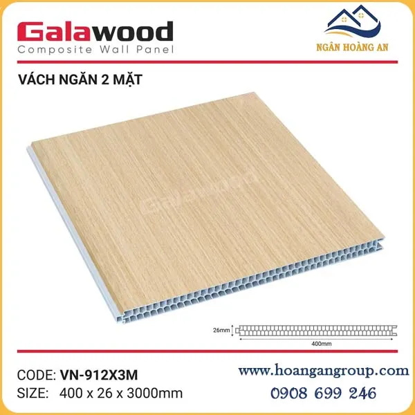 Tấm Vách Ngăn Phòng Giả Gỗ Galawood VN-912 Tại Dĩ An Bình Dương