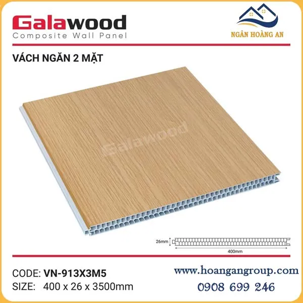 Tấm Vách Ngăn Phòng Ngủ Giả Gỗ Galawood VN-913 Tại Biên Hòa Đồng Nai