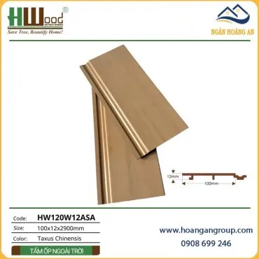 Tấm Ốp Vách Ngoài Trời ASA Hwood HW120W12ASA Taxus Chinensis