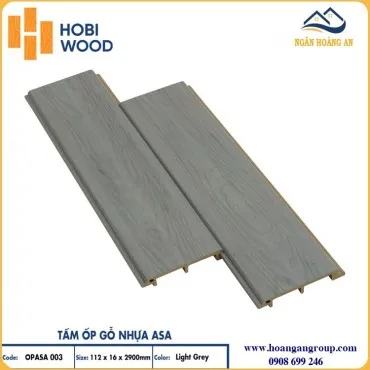 Tấm Ốp Gỗ Nhựa Ngoài Trời Hobi Wood Phủ ASA OPASA 003