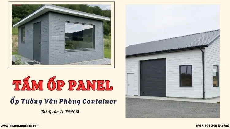 Tấm Panel Ốp Tường Văn Phòng Container Tại Quận 11 TPHCM