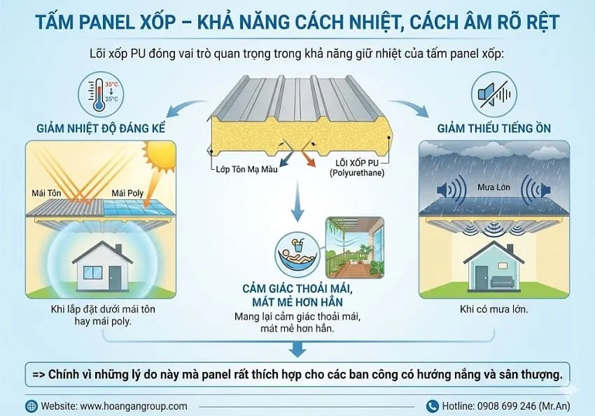 Tấm Panel Xốp – Khả Năng Cách Nhiệt, Cách Âm Rõ Rệt