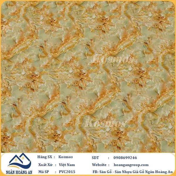 Tấm Nhựa Ốp Tường PVC Giả Đá Kosmsos