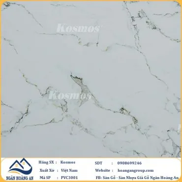 Ốp Tường PVC Giả Đá Kosmos PVC3001 Dày 3,2mm