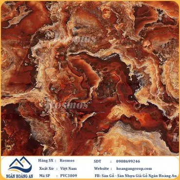 Ốp Tường PVC Giả Đá Kosmos PVC3009 Dày 3.2mm