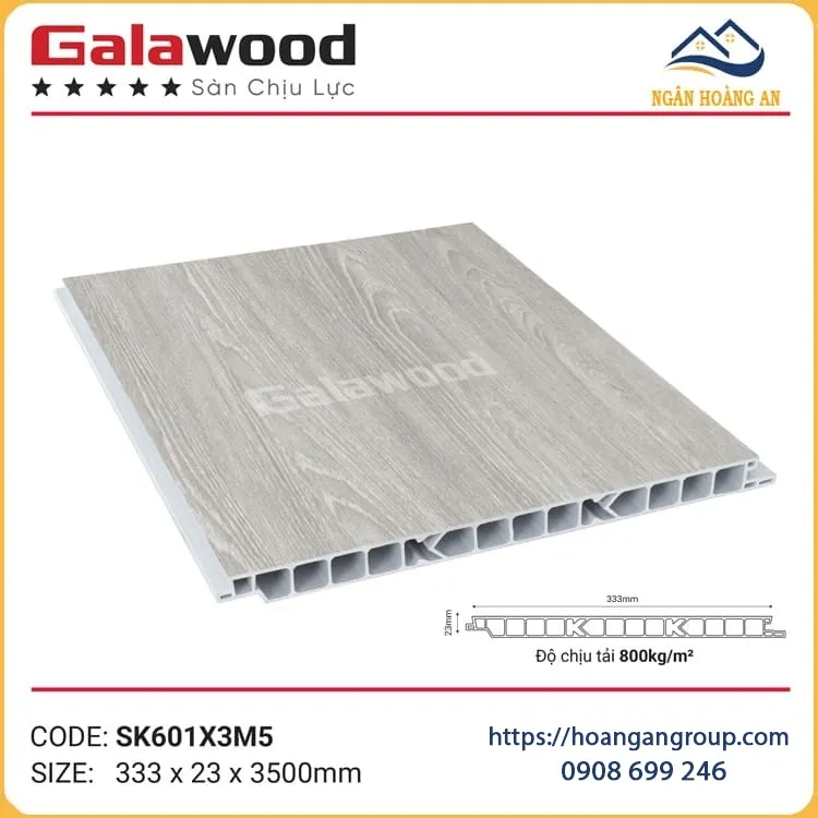 Tấm Sàn Chịu Lực Nhựa PVC Làm Gác Lửng Galawood SK601X3M5 Tấm Sàn Chịu Lực Nhựa PVC Làm Gác Lửng Galawood SK601X3M5