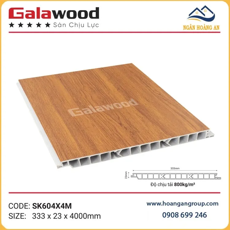 Tấm Sàn Nhựa Chịu Lực Chuyên Làm Gác Xép Galawood SK604X4M