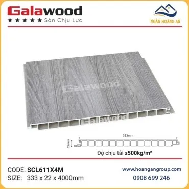 Tấm Sàn Nhựa Chịu Lực Làm Gác Xép Galawood SCL611X3M