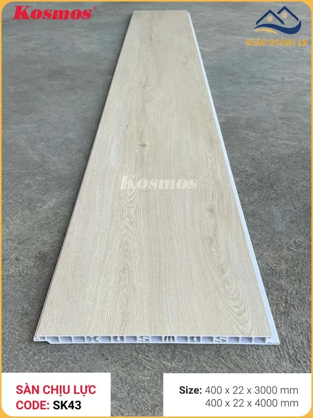 Sàn Nhựa Chịu Lực Giả Vân Gỗ Làm Gác Xép Kosmos SK43X4M