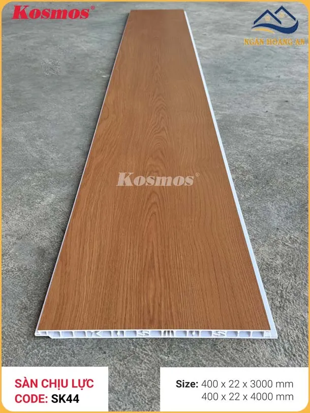 Tấm Sàn Nhựa Chịu Lực PVC Giả Gỗ Làm Gác Xép Kosmos SK44 Tấm Sàn Nhựa Chịu Lực PVC Giả Gỗ Làm Gác Xép Kosmos SK44