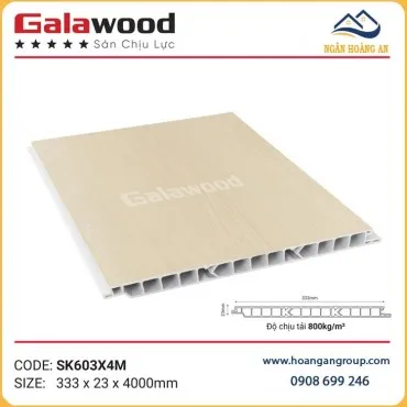 Tấm Sàn Nhựa Chịu Lực Vân Gỗ Làm Gác Lửng Galawood SK603X4M