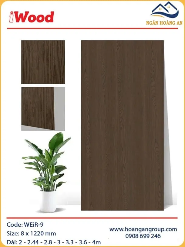 Tấm Sợi Than Tre Đa Năng Vân Gỗ iWood WEiR-9 Tấm Sợi Than Tre Đa Năng Vân Gỗ iWood WEiR-9