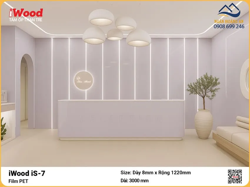 Tấm Than Tre iWood iS-7 PET Ốp Văn Phòng