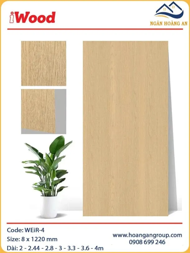 Tấm Sợi Than Tre Ốp Tường Vân Gỗ iWood WEiR-4 Tấm Sợi Than Tre Ốp Tường Vân Gỗ iWood WEiR-4