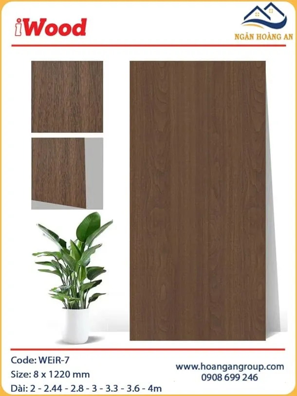Tấm Ốp Tường Than Tre Giả Vân Gỗ iWood WEiR-7 Tấm Ốp Tường Than Tre Giả Vân Gỗ iWood WEiR-7
