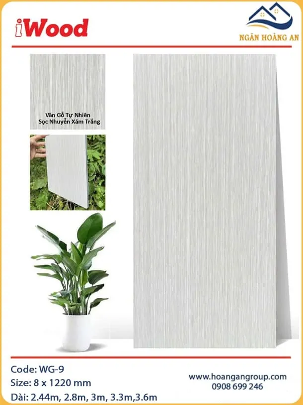 Tấm Sợi Than Tre Đa Năng Vân Gỗ iWood WEiR-9 Tấm Sợi Than Tre Đa Năng Vân Gỗ iWood WEiR-9