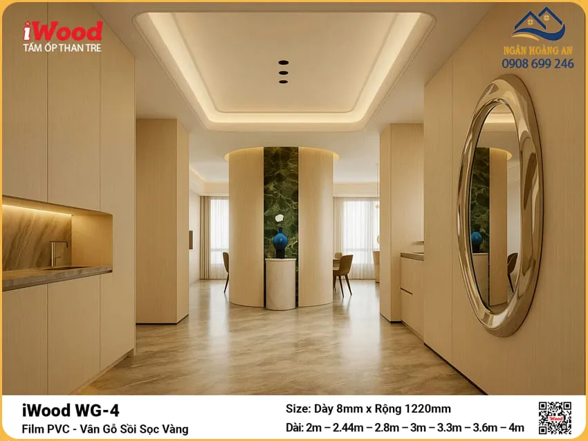Tấm Than Tre iWood WG-4 Vân Gỗ Sồi Cắt Theo Kích Thước Tấm Than Tre iWood WG-4 Vân Gỗ Sồi Cắt Theo Kích Thước