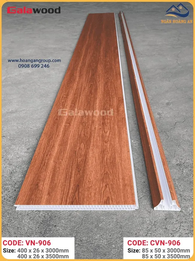 Tấm Vách Ngăn Phòng Khách Giả Gỗ Galawood VN-906 Tại Quận 7 TPHCM