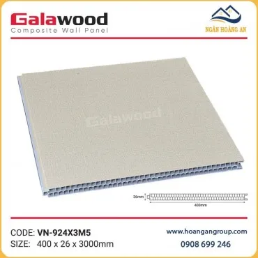 Tấm Vách Ngăn 2 Mặt Ngăn Phòng Ngủ PVC Giả Gỗ Galawood VN-924X3M5
