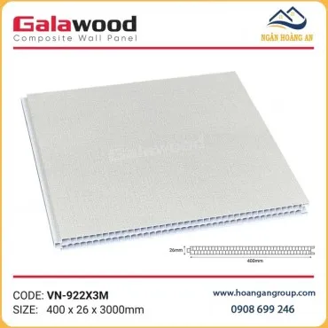 Tấm Vách Ngăn Phòng Nhựa PVC Giả Gỗ Ngăn Phòng Galawood VN-922X3M
