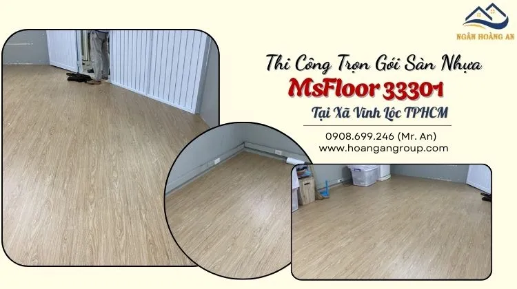 Thi Công Trọn Gói Sàn Nhựa MsFloor 33301 Tại Xã Vĩnh Lộc