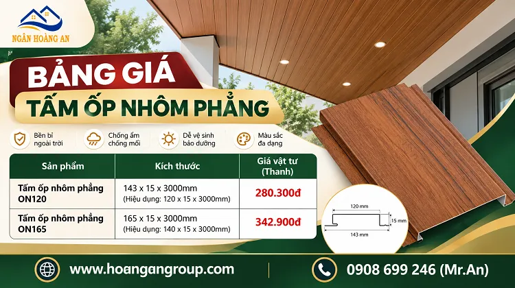 Bảng Báo Giá Tấm Ốp Nhôm Phẳng Ngoài Trời Tại Quận 5 TPHCM